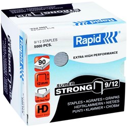 Rapid Staples 9/12 12mm, Box of 5000