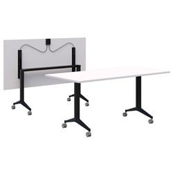 Fiord Flip Table 1200mm Snow Velvet/Black