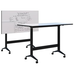 Fiord Leaner Flip Table 1800x1050mm, Writeable Whiteboard/Black