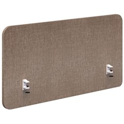 Fiord Side Mount Desk Screen 2000x650mm Keylargo Pumice/White