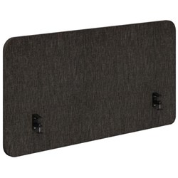 Fiord Side Mount Desk Screen 1200x650mm Keylargo Anthracite/Black