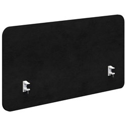 Fiord Side Mount Desk Screen 1500x650mm Fletcher Midnight/White