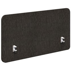 Fiord Side Mount Desk Screen 1500x650mm Keylargo Anthracite/White