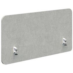 Fiord Side Mount Desk Screen 2000x650mm Keylargo Zinc/White