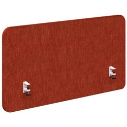 Fiord Side Mount Desk Screen 2000x650mm Keylargo Paprika/White