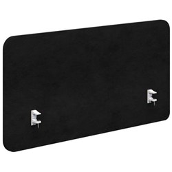 Fiord Side Mount Desk Screen 1200x650mm Fletcher Midnight/White