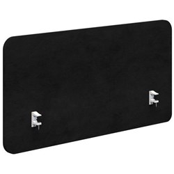 Fiord Side Mount Desk Screen 1800x650mm Fletcher Midnight/White