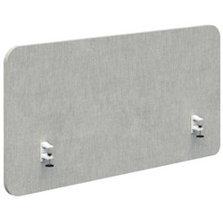 Fiord Side Mount Desk Screen 1500x650mm Keylargo Zinc/White