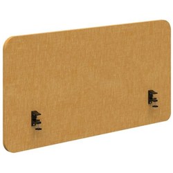 Fiord Side Mount Desk Screen 2000x650mm Keylargo Marigold/Black