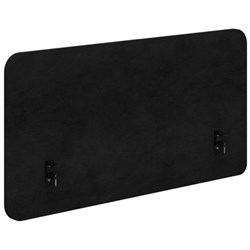 Fiord Side Mount Desk Screen 1500x650mm Fletcher Midnight/Black