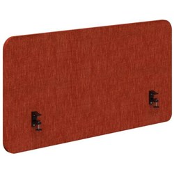 Fiord Side Mount Desk Screen 2000x650mm Keylargo Paprika/Black