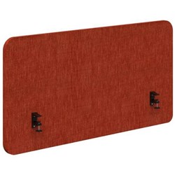 Fiord Side Mount Desk Screen 1500x650mm Keylargo Paprika/Black