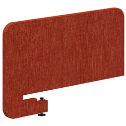 Fiord Push-On Side Desk Screen 750x350mm Keylargo Paprika