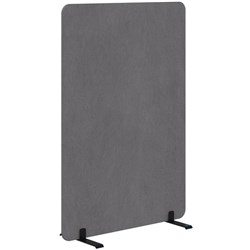 Fiord Freestanding Screen 900x1200mm Fletcher Pebble/Black