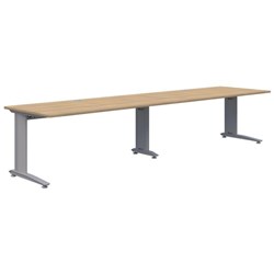 Accent Energy 2 Pod Desk 1200x700mm, Classic Oak/Silver