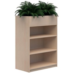 Mascot Planter Bookshelves 900x1200mm Refined Oak