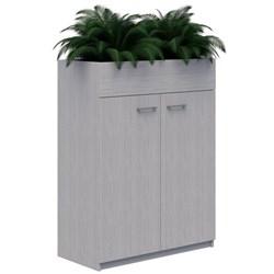 Mascot Lockable Planter Cabinet 900x1200mm Silver Strata