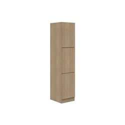 Mascot Keyed Locking 3 Door Locker 450x1900mm Classic Oak