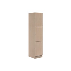 Mascot Keyed Locking 3 Door Locker 450x1900mm Refined Oak