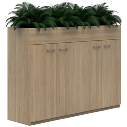 Mascot Lockable Planter Cabinet 1800x1200mm Classic Oak