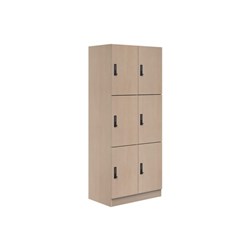 Mascot Digital Locking 6 Door Locker 900x1900mm Refined Oak