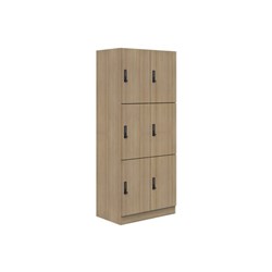 Mascot Digital Locking 6 Door Locker 900x1900mm Classic Oak