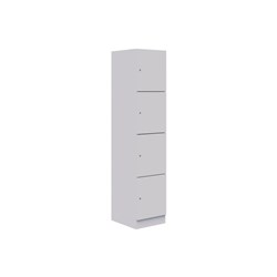 Mascot Keyed Locking 4 Door Locker 450x1900mm Snow Velvet