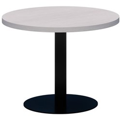 Classic Round Coffee Table 450mm Silver Strata/Black