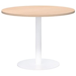 Accent Classic Round Table 900mm Refined Oak/White