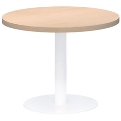 Classic Round Coffee Table 450mm Refined Oak/White