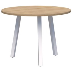Fiord Round 3 Leg Table 1000mm Classic Oak/White