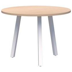 Fiord Round 3 Leg Table 900mm Refined Oak/White