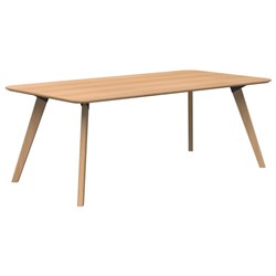 Fiord Meeting Table 2000mm Rectangular Tasmanian Ash Veneer/Solid Wood