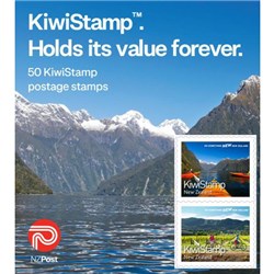 NZ Post KiwiStamp Postage Stamps, Pack of 50