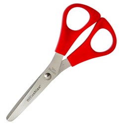 OfficeMax Blunt End Kids Scissors 130mm Red