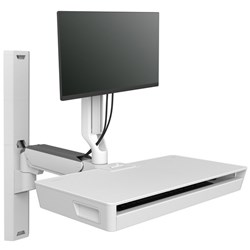 Ergotron 45-619-251 CareFit Combo Wall Mount With Keyboard And Monitor Mount