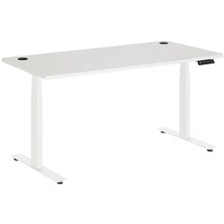 Amplify Electric Height Adjustable Desk Dual Motor 1500x750mm White/White