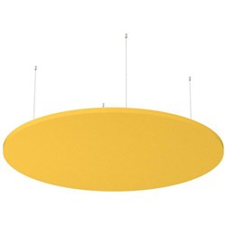 Boyd Visuals Floating Acoustic Ceiling Panel Round 1200mm Yellow