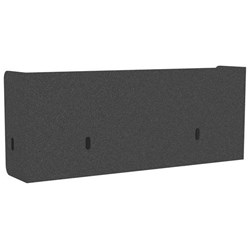Boyd Acoustic Pod Desk Screen 1200mm Sesame Grey