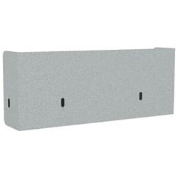 Boyd Acoustic Pod Desk Screen 1500mm Silver Grey