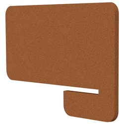 Boyd Acoustic Desk Divider Side Slot 800mm Rust