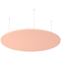 Boyd Visuals Floating Acoustic Ceiling Panel Round 1200mm Blush Pink