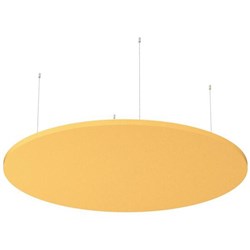 Boyd Visuals Floating Acoustic Ceiling Panel Round 1200mm Mustard