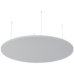 Boyd Visuals Floating Acoustic Ceiling Panel Round 1200mm Light Grey