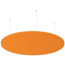 Boyd Visuals Floating Acoustic Ceiling Panel Round 1200mm Orange
