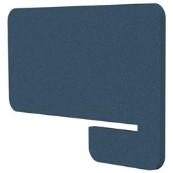 Boyd Acoustic Desk Divider Side Slot 800mm Pageant Blue
