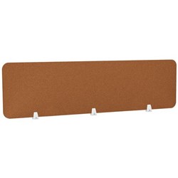 Boyd Acoustic Desk Screen 1800x400mm Rust