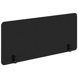 Fiord12 Acoustic Side Mount Desk Screen 1500x595mm Charcoal/Black
