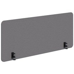Fiord12 Acoustic Side Mount Desk Screen 1500x595mm Light Grey/Black