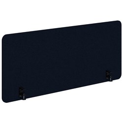 Fiord12 Acoustic Side Mount Desk Screen 1500x595mm Navy/Black